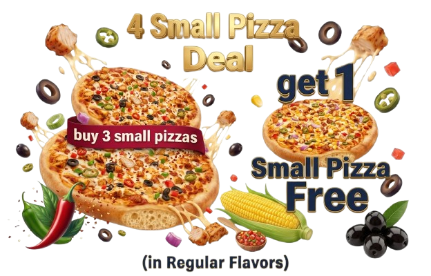 4 Small Pizza Deal